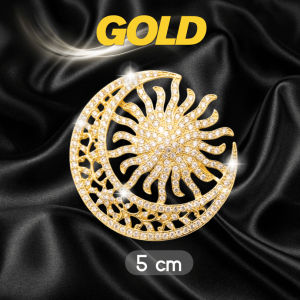 Dokoh Pin Songkok Tanjak Samping Premium Nikah Raya Tradisional Melayu Batu Korea Brooch [5cm]