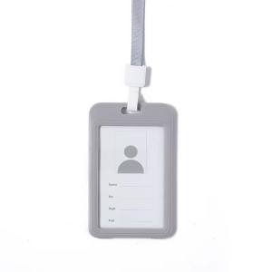 1 Pcs DIY Durable Hard Plastic ID Card Badge Holder Employee Name Tag Card Cover