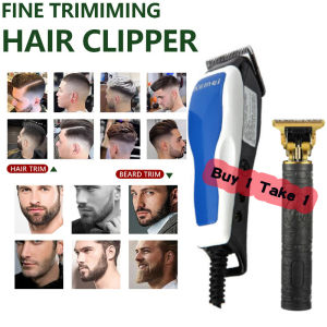 【Buy 1 Take 1】Hair Clipper Men Original Heavy Duty Complete Set Beard Trim Hair Trimmer for Men Hair Cutting Scissors Professional Japan Razor for Haircut Original Hair Cut Razor Electric Barber Tools