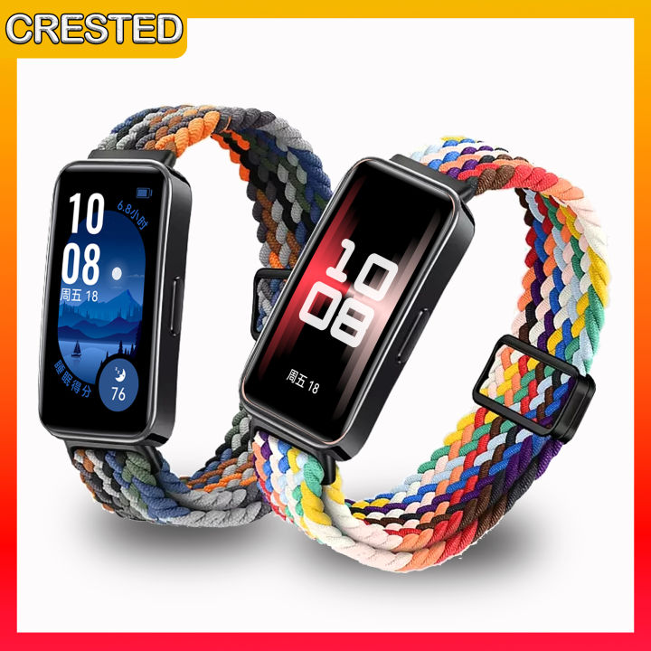 Braided Strap for Huawei Band 9 Adjustable and Elastic Nylon Band Women