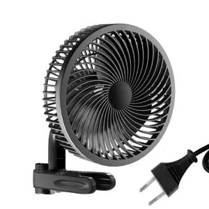 Electric Oscillating Clip Fan 360 Degree Cooling Wall Desk Hanging Fan 10 Speed Adjustable For Indoor Outdoor Cooling