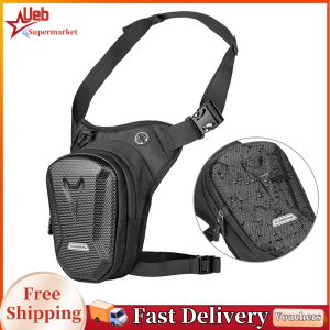 RZAHUAHU Motorcycle Leg Bag Waterproof Outdoor Riding Waist Bag Large Capacity Adjustable Crossbody Bag Sports Multi-function Backpack