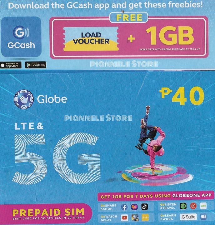 Globe 5G Ready Prepaid SIM Card Expiration date April 30 2022
