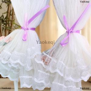 [COD] Yaokeqi 1 12 Dollhouse Lace Curtains Model Dollhouse Bedroom Living Room Decoration Dolls House Furniture Accessories Micro Scene Decor