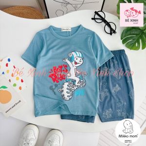 [Sale Lớn]Bộ Quần Áo Cộc Tay Cho Bé Trai Bé Gái 8-18kg Set Bộ Quần Áo Ngắn Tay Thun Lạnh Mùa Hè Cho Bé Trai Gái CỘC BT Bé_Xinh_Shop