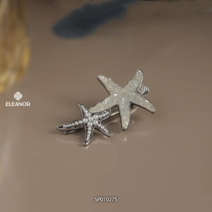 Kẹp tóc nữ Eleanor Accessories hình sao biển vỏ sò ngọc trai nhân tạo phụ kiện tóc mái 10275