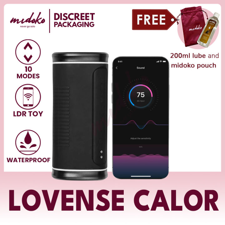 Midoko Lovense Calor Male Masturbator Sex Toys Bluetooth Control LDR APP  based Toy - Lazada