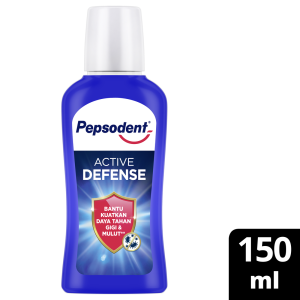 [FREE GIFT] Pepsodent Mouthwash Active Defense 150Ml