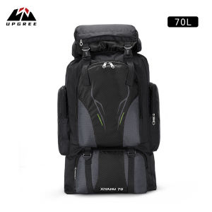 UPGREE Outdoor Climbing Backpack Large Capacity 70L Hiking Bag Waterproof Travel Backpack Men Women Backpack Sports Fitness Backpack Casual Camping Bag