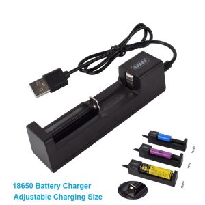 Bộ Sạc Nhanh Sạc 1 Pin Lithium 18650 3.7V 1 Cổng USB Có Đèn Báo Đầy (Loại Tốt)