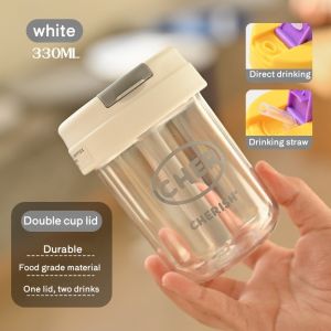 Oldlaiben 330ML Baby Straw Cup Leakproof Portable Sippy Cup with Handle BPA Free Plastic PH Moms Top Pick