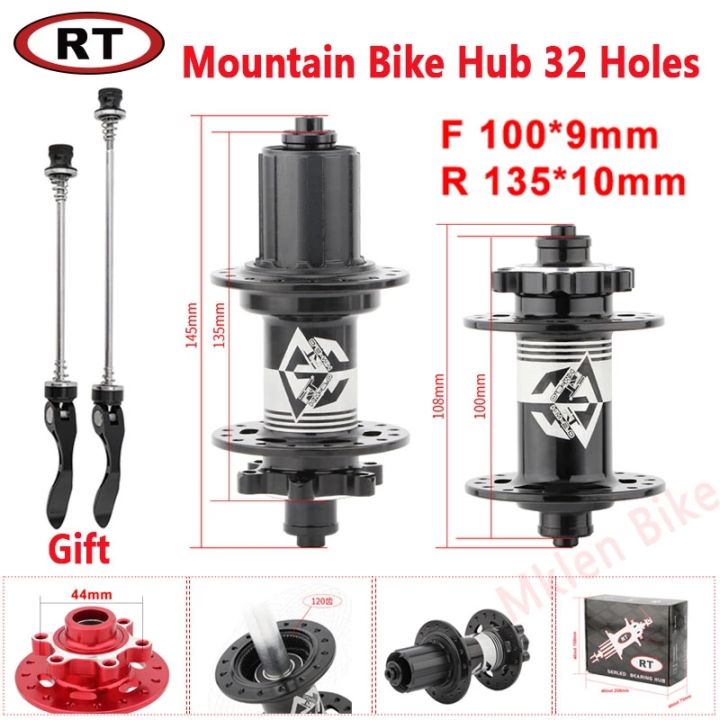 New RT bicycle hub 32 holes 5 rear bearing hub 100*9/135*10mm QR 100*15/142*12mm BS 8/9/10/11S quick release disc brake mountain bike hub