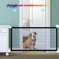 Pet Gate Baby Gate Magic Mesh Pet Gate Enclosure Fences Adjustable Portable Folding Mesh Dog Gate. 