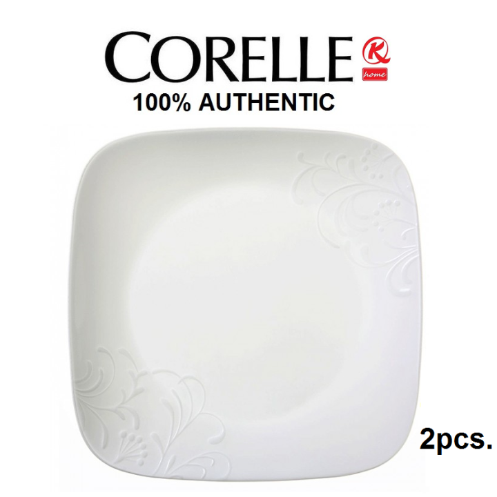 CORELLE Square Dinner Plate 26.7cm (2pcs.) Boutique Cherish Lazada PH