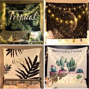 Tranh Vải Treo Tường (1m5x1m3) Tấm Thảm Trang Trí Treo Tường Làm Quà Tặng kèm phụ kiện TV011