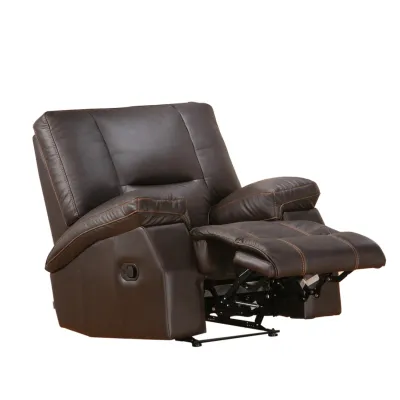 Univonna Norman Italian Cowhide Leather Recliner Armchair - Free Assembly - Color Choice