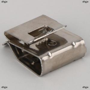 [COD] dfgje 10PCS Solar Panel Cable Clips Stainless Steel PV Wire Clip Locking Clamps For 4 Square 2-Wire Cable Wiring Accessories