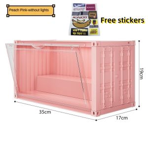 Acrylic Display Case Popmart Storage Organizer Transparent Boxes Stackable Magnetic Dustproof Box