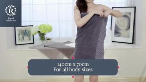 Premium Bath Towel - Absorbent Thick 100% Pure Cotton - Ideal for Home Beach Gym and Hotel Shower