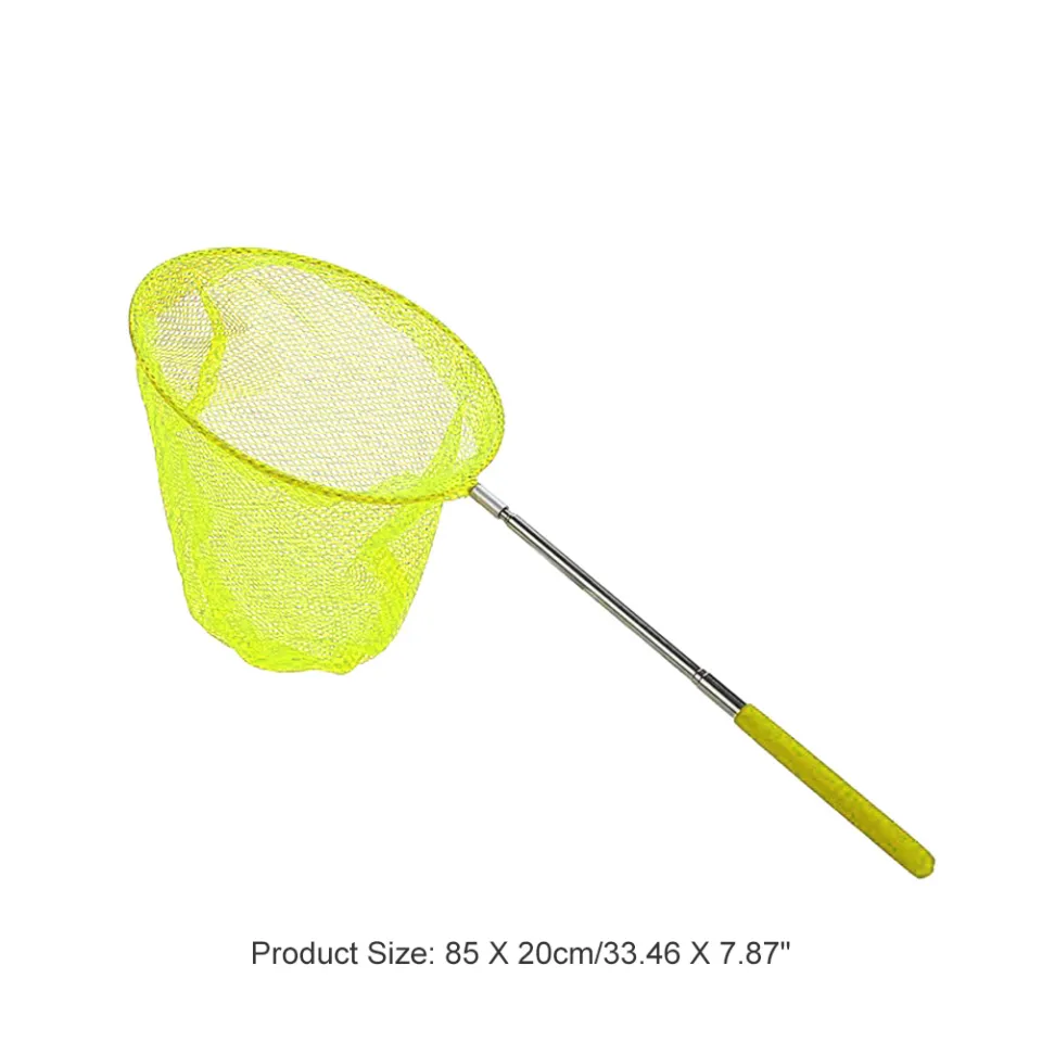 Ready Stock】🚚Children Telescopic Catching Butterfly Bug Insect Net  Extendable Nylon Fishing Mesh Bag with Non-Slip Handle Outdoor Cleaning  Tools for Kids Toys