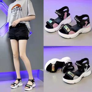 Xăng Đan Thể Thao Bánh Xốp Joker Online Nổi Tiếng Mùa Hè 2021 Mới Cho Nữ Với Đế Dày Giày Đi Biển Đế Bằng Mềm Cho Học Sinh.