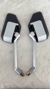 Convex Rear View Mirrors For Motorcycles Aluminum ABS Construction E-bike Accessories Easy Installation