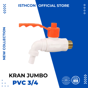 Kran Air PVC PRR Jumbo Drat Kuningan Engkol 1/2 3/4 inch High Quality
