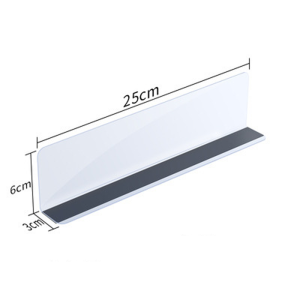 25cm PVC Magnetic Shelf Dividers L-shaped Transparent Commodity Separators For Supermarket Store