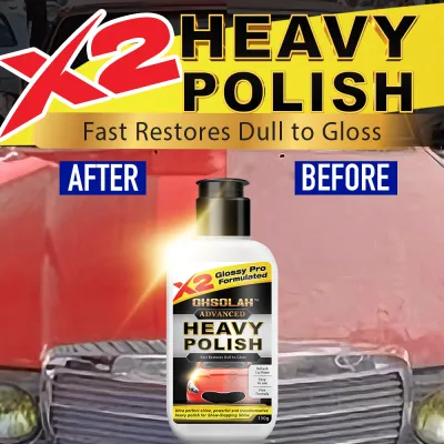 OHSOLAH X2 POWERFUL HEAVY POLISH Fast Restores Dull to Gloss Advanced glossy pro formula Ultra perfect shine
