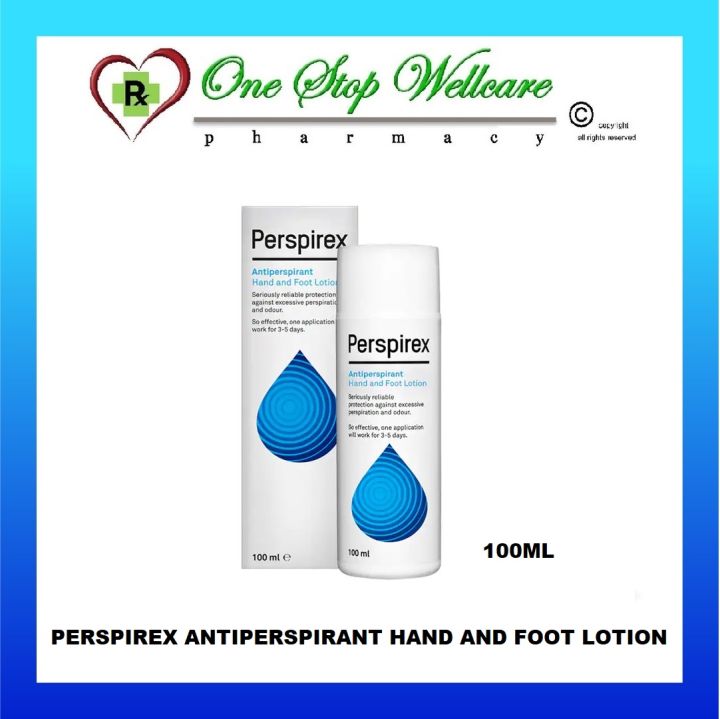 PERSPIREX ANTIPERSPIRANT HAND AND FOOT LOTION 100ML (EXP05/2028) Lazada