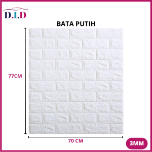 WALLPAPER DINDING 3D BRICK FOAM BATA WARNA (PER LEMBAR) TEBAL 3MM UKURAN 70 X 77 CM FOAM BATA WARNA MURAH