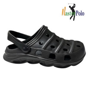 Men Clog Black Shoes Outdoor Sandals Toe-Covered Kasut Lelaki Comfort Slippers Breathable Quality