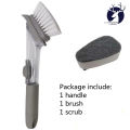 2in1 MULTIPURPOSE CLEANING BRUSH KITCHEN POT BRUSH SCRUB FLOOR BRUSH AUTOMATIC LIQUID FILLING DISH WASHING BRUSH BOWL PLATE BRUSH. 