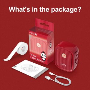 Peripage P10 Red Label Sticker Adhesive Printer Date Name Price Tag Printing Machine Bluetooth Wireless Mini Portabel Maker