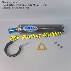Silencer Ninja R RR SS RX King RX-Z Satria F1ZR FIZ R Silincer DBS Carbon Blue Knalpot Motor 2 Tak