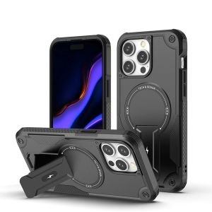SENSE German Armor Bracket Matte Case Military Anti Drop Resistant Case for iPhone 18 17 16 15 14 13 12 11 Pro Max Air