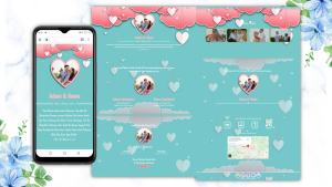 undangan pernikahan Digital Web murah aesthetic elegant