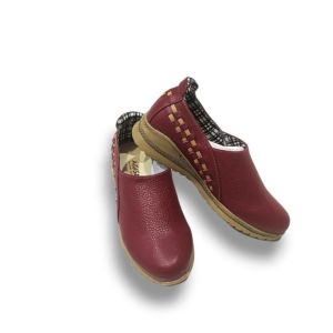 SEPATU WANITA SLIP ON ANYAM CATUR  KULIT SAPI GARUT TERBARU TERMURAH