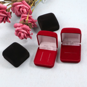 Velvet Ring Box Engagement Wedding Ring Storage Box Organizer Portable Small Cases Pendant Brooch Gift Box