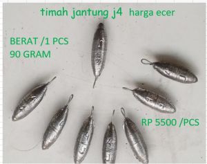 Timah bandul pancing Eceran JI.J2.J3.J4.J5.J8
