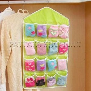 Pattaya ที่เก็บถุงเก็บถุงเท้า เก็บชุดชั้นใน  แบบแขวน  socks storage bag