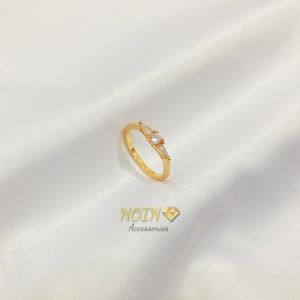 Cincin Wanita Permata Zircon Aksesoris Lapis Emas Yaxiya Jewelry - Perhiasan Wanita