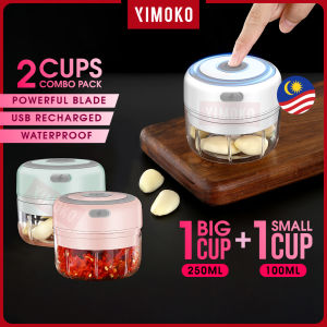 USB Garlic Chopper Electric Vegetable Masher Mini Grinder Wireless Crusher 100ml 250ml Portable Handheld Meat Shredder Machine Food Cutter Rechargeable Kitchen Blender