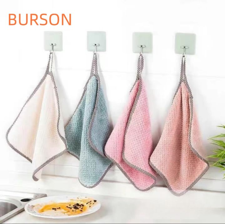 BURSON Super Absorbent Cleaning Cloth Kitchen Double Layer Hand Towel