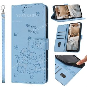 Suitable For OPPO Reno13 Pro Reno 13 13F F 13Pro Reno13F 5G 4G 2025 Luxury Leather Phone Case shell Card Slot Sallet Cat Pattern Holder Shockproof And Anti Drop Phone Case