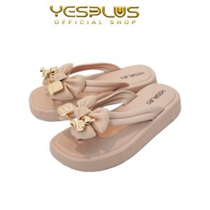 Sandal Jepit Aksen Pita Dan Boneka Teddy Bear Anti Selip Original Import Bahan PCU 2801-2