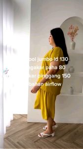 Mengenal Setelan Jumbo Babydool dan Baju Santai Jumbo\\n\\n Mengenal Babydool Airflow Jumbo & Setelan Jumbo\\n\\nBabydool Airflow Jumbo adalah pakaian bayi dan anak-anak yang dirancang dengan teknologi udara alami untuk memberikan kenyamanan maksimal. Berikut ini adalah spesifikasi dan kelebihan dari Babydool Airflow Jumbo:\\n\\n Spesifikasi Babydool Airflow Jumbo\\n\\n- Terbuat dari bahan katun yang lembut dan adem\\n- Memiliki teknologi udara alami yang dapat menyerap keringat dengan baik\\n- Tersedia dalam berbagai ukuran, mulai dari S hingga XL\\n- Memiliki desain yang modis dan elegan\\n\\n Kelebihan Babydool Airflow Jumbo\\n\\n- Menggunakan bahan katun yang lembut dan adem, sehingga nyaman digunakan oleh bayi dan anak-anak\\n- Teknologi udara alami yang dapat menyerap keringat dengan baik, menjaga kulit tetap kering dan segar\\n- Desain yang modis dan elegan, cocok untuk dipakai di berbagai acara\\n\\n Memilih Ukuran Babydool Jumbo LD 130 cm\\n\\nPemilihan ukuran yang tepat sangat penting untuk mendapatkan kenyamanan maksimal saat memakai Babydool Airflow Jumbo. Berikut ini adalah cara memilih ukuran yang tepat dan tips memilih baju santai anak:\\n\\n Cara Memilih Ukuran yang Tepat\\n\\n- Pertimbangkan tinggi badan dan berat badan anak Anda saat memilih ukuran\\n- Cek tabel ukuran yang disediakan oleh Babydool untuk mendapatkan ukuran yang tepat\\n- Jika ragu, pilih ukuran yang lebih besar agar masih bisa digunakan untuk beberapa waktu lagi\\n\\n Tips Memilih Baju Santai Anak\\n\\n- Pilih bahan yang lembut dan adem untuk kenyamanan maksimal\\n- Pilih warna yang cerah dan modis untuk mendapatkan tampilan yang menarik\\n- Pertimbangkan desain dan model yang cocok dengan selera anak Anda\\n\\n Cara Perawatan Baju Jumbo Babydool\\n\\nPerawatan yang tepat sangat penting untuk menjaga kebersihan dan kualitas baju jumbo Babydool. Berikut ini adalah langkah-langkah membersihkan baju jumbo dan tips menyimpan baju jumbo:\\n\\n Langkah-langkah Membersihkan Baju Jumbo\\n\\n- Cuci baju jumbo dengan air dingin menggunakan deterjen yang sesuai\\n- Jangan gunakan pemutih atau pengharum pakaian\\n- Jemur baju jumbo di tempat teduh dan tidak langsung terkena sinar matahari\\n\\n Tips Menyimpan Baju Jumbo\\n\\n- Simpan baju jumbo di lemari yang kering dan tidak lembab\\n- Gunakan wadah penyimpanan yang aman dan terlindungi dari serangga\\n- Jangan simpan baju jumbo bersamaan dengan barang-barang lain yang bisa merusak kualitas baju jumbo\n}