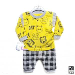 BAJU BAYI LAKI LAKI SETELAN ANAK COWO LUCU STELAN COWOK 6 12 BULAN KEREN TRENDY KEKINIAN HELLO FRIEND HEWAN TANGAN PANJANG