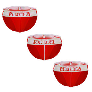 CMENIN BS 3Pcs ใหม่เข็มขัดกว้างผ้าฝ้ายชุดชั้นในชายสั้น Breathable ชุดชั้นในเซ็กซี่ชายกางเกง Underpants Under Ware สำหรับชาย BS844