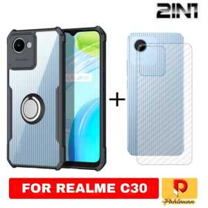 PAKET 2 IN 1 HARD CASE REALME C51 NFC / REALME C30 SOFCASE SUPER SLIM EXCELLENT CINCIN RINKG
